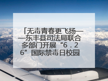 无毒青春更飞扬——东丰县司法局联合多部门开展“6．26”国际禁毒日校园宣讲活动
