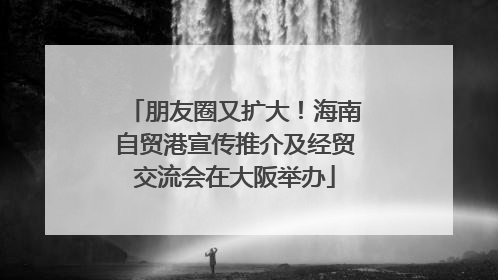 朋友圈又扩大！海南自贸港宣传推介及经贸交流会在大阪举办