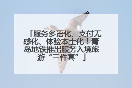 服务多语化、支付无感化、体验本土化！青岛地铁推出服务入境旅游“三件套”