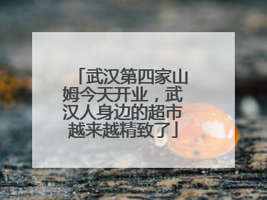 武汉第四家山姆今天开业，武汉人身边的超市越来越精致了