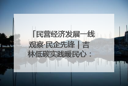 民营经济发展一线观察·民企先锋｜吉林低碳实践暖民心：太阳能供暖技术为北方清洁取暖破局