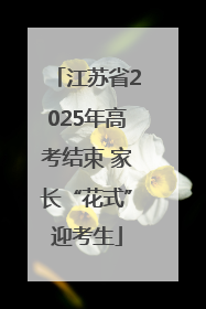 江苏省2025年高考结束 家长“花式”迎考生