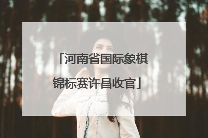 河南省国际象棋锦标赛许昌收官
