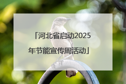 河北省启动2025年节能宣传周活动