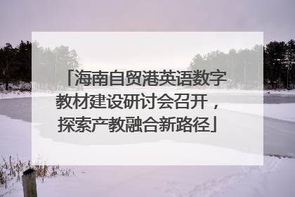 海南自贸港英语数字教材建设研讨会召开，探索产教融合新路径