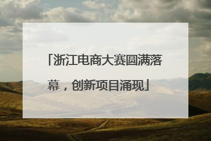浙江电商大赛圆满落幕，创新项目涌现