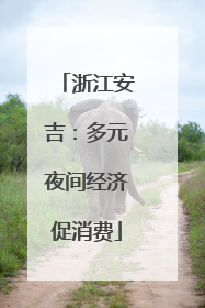 浙江安吉：多元夜间经济促消费