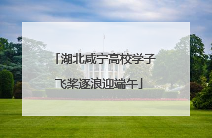 湖北咸宁高校学子飞桨逐浪迎端午