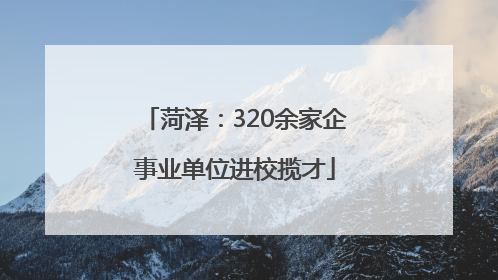 菏泽：320余家企事业单位进校揽才