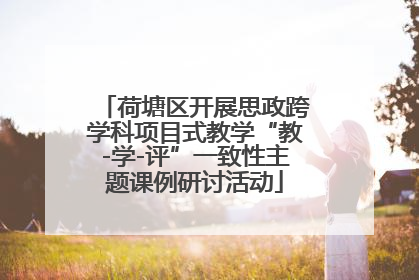 荷塘区开展思政跨学科项目式教学“教-学-评”一致性主题课例研讨活动