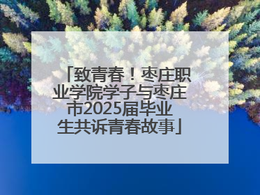 致青春！枣庄职业学院学子与枣庄市2025届毕业生共诉青春故事