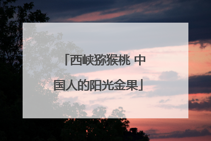 西峡猕猴桃 中国人的阳光金果