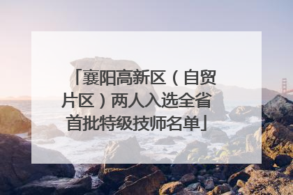 襄阳高新区（自贸片区）两人入选全省首批特级技师名单