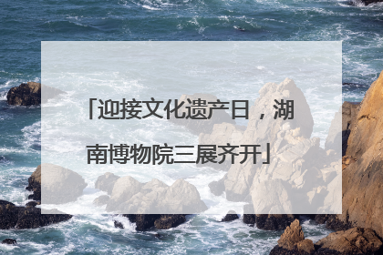 迎接文化遗产日，湖南博物院三展齐开