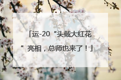 运-20“头戴大红花”亮相，总师也来了！