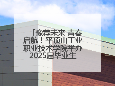豫荐未来 青春启航！平顶山工业职业技术学院举办2025届毕业生夏季招聘会