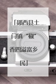 郧西县土门镇“椒”香四溢富乡民