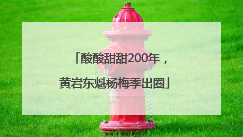 酸酸甜甜200年，黄岩东魁杨梅季出圈