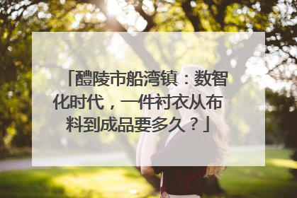 醴陵市船湾镇：数智化时代，一件衬衣从布料到成品要多久？