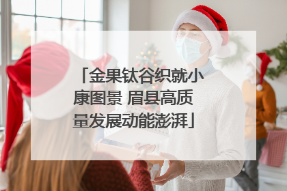 金果钛谷织就小康图景 眉县高质量发展动能澎湃