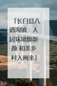 长白县八道沟镇：人居环境焕新颜 和美乡村入画来