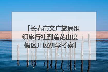 长春市文广旅局组织旅行社到莲花山度假区开展研学考察