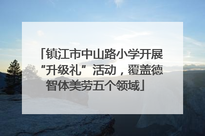 镇江市中山路小学开展“升级礼”活动，覆盖德智体美劳五个领域