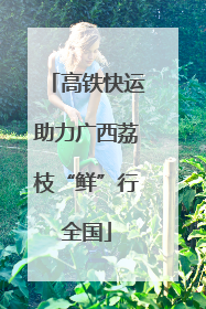 高铁快运助力广西荔枝“鲜”行全国
