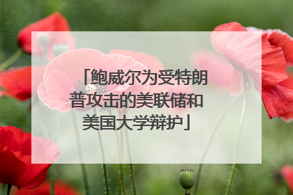 鲍威尔为受特朗普攻击的美联储和美国大学辩护
