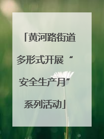 黄河路街道多形式开展“安全生产月”系列活动