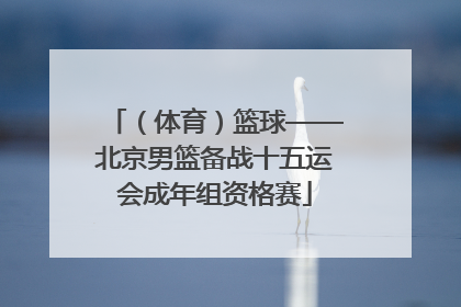 （体育）篮球——北京男篮备战十五运会成年组资格赛