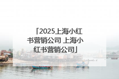 2025上海小红书营销公司 上海小红书营销公司