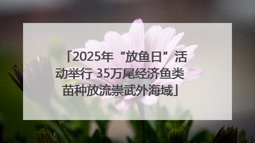 2025年“放鱼日”活动举行 35万尾经济鱼类苗种放流崇武外海域