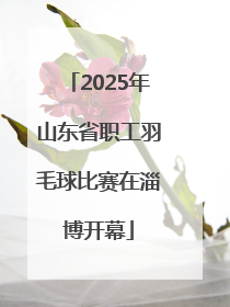 2025年山东省职工羽毛球比赛在淄博开幕