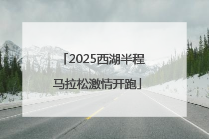 2025西湖半程马拉松激情开跑