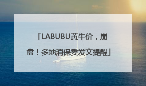 LABUBU黄牛价，崩盘！多地消保委发文提醒